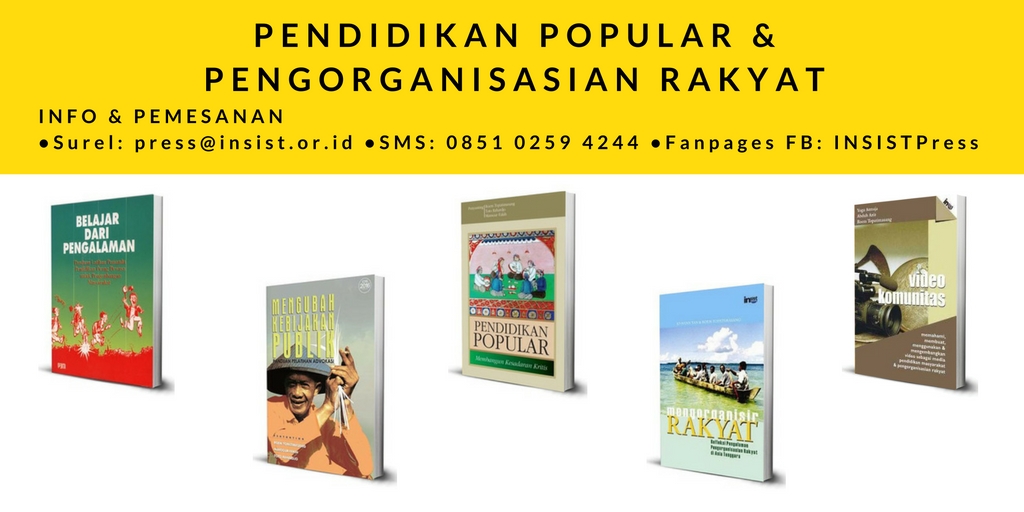 Buku tema Pendidikan Popular, Advokasi, dan Pengorganisasian Rakyat
